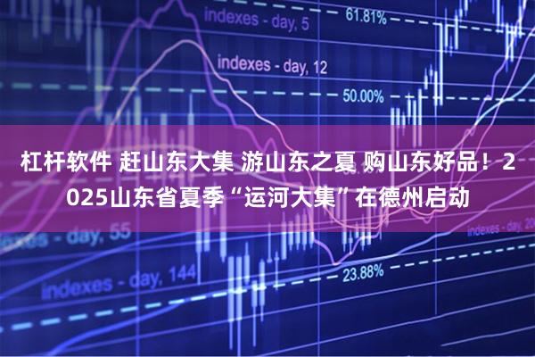 杠杆软件 赶山东大集 游山东之夏 购山东好品！2025山东省夏季“运河大集”在德州启动